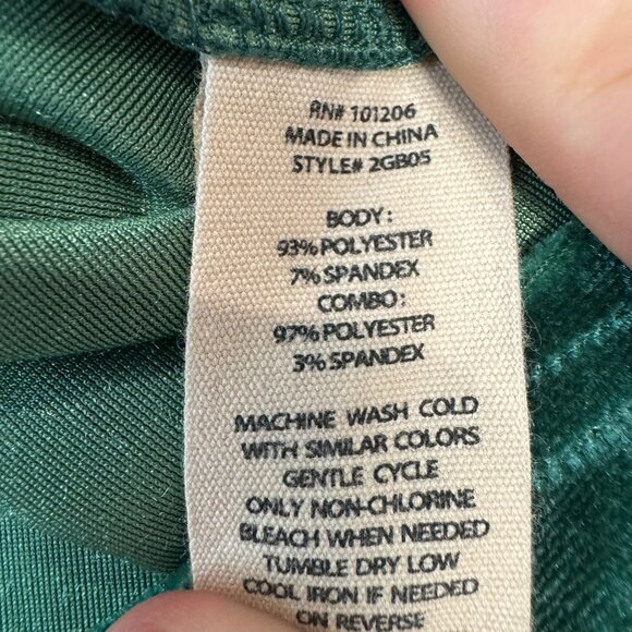 Soft Surroundings Emerald Green Velvet Long Sleeve Button Down Tunic C25 - Picture 5 of 6